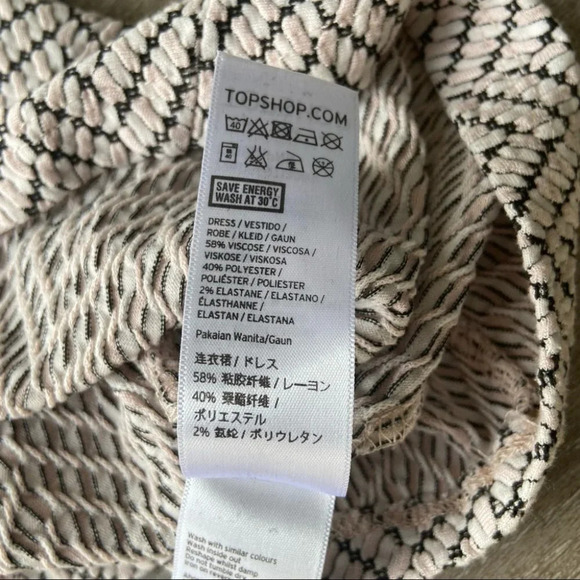 Topshop  Textured Geo Bodycon Dress - Picture 10 of 16